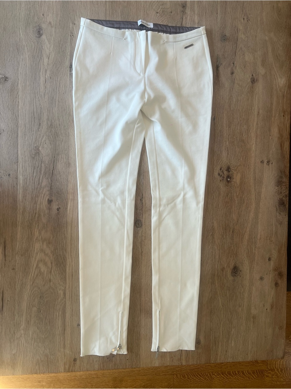 Vintage CoSTUME NATIONAL White Slim Ankle Zip Pants IT 42 US 6